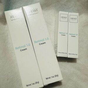 2 x New Obagi Retinol 1.0 Cream - White ,2pack
 + free travel size PRICE IS FIRM